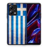 Thumbnail for Θήκη Xiaomi Redmi Note 12 5G Flag Greek από τη Smartfits με σχέδιο στο πίσω μέρος και μαύρο περίβλημα | Xiaomi Redmi Note 12 5G Flag Greek Case with Colorful Back and Black Bezels