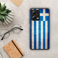 Thumbnail for Θήκη Xiaomi Redmi Note 12 5G Flag Greek από τη Smartfits με σχέδιο στο πίσω μέρος και μαύρο περίβλημα | Xiaomi Redmi Note 12 5G Flag Greek Case with Colorful Back and Black Bezels