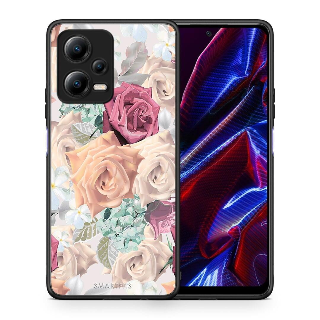 Θήκη Xiaomi Redmi Note 12 5G Floral Bouquet από τη Smartfits με σχέδιο στο πίσω μέρος και μαύρο περίβλημα | Xiaomi Redmi Note 12 5G Floral Bouquet Case with Colorful Back and Black Bezels