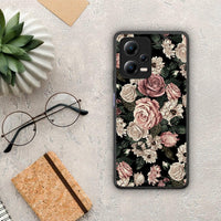 Thumbnail for Θήκη Xiaomi Redmi Note 12 5G Flower Wild Roses από τη Smartfits με σχέδιο στο πίσω μέρος και μαύρο περίβλημα | Xiaomi Redmi Note 12 5G Flower Wild Roses Case with Colorful Back and Black Bezels