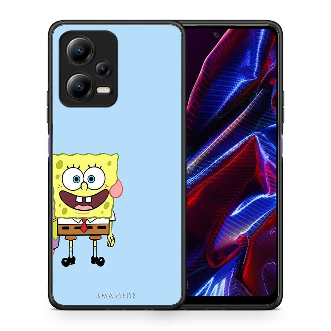 Θήκη Xiaomi Redmi Note 12 5G Friends Bob από τη Smartfits με σχέδιο στο πίσω μέρος και μαύρο περίβλημα | Xiaomi Redmi Note 12 5G Friends Bob Case with Colorful Back and Black Bezels