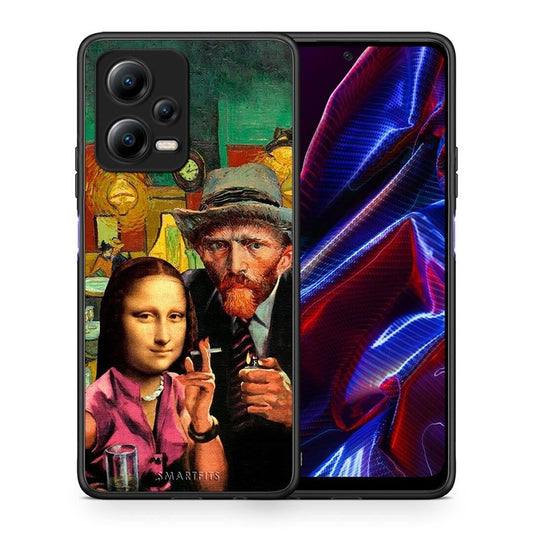 Θήκη Xiaomi Redmi Note 12 5G Funny Art από τη Smartfits με σχέδιο στο πίσω μέρος και μαύρο περίβλημα | Xiaomi Redmi Note 12 5G Funny Art Case with Colorful Back and Black Bezels