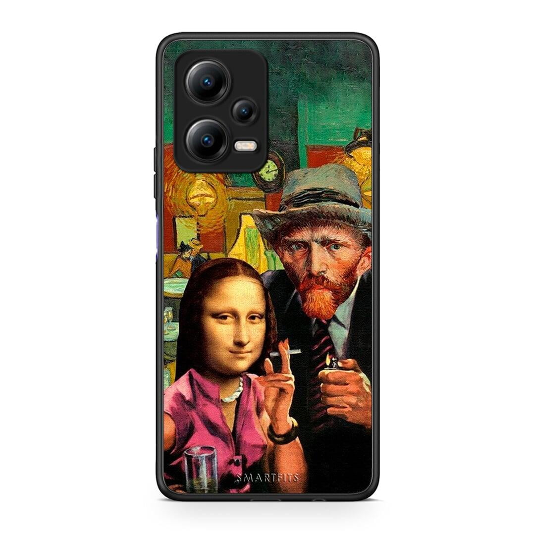 Θήκη Xiaomi Redmi Note 12 5G Funny Art από τη Smartfits με σχέδιο στο πίσω μέρος και μαύρο περίβλημα | Xiaomi Redmi Note 12 5G Funny Art Case with Colorful Back and Black Bezels