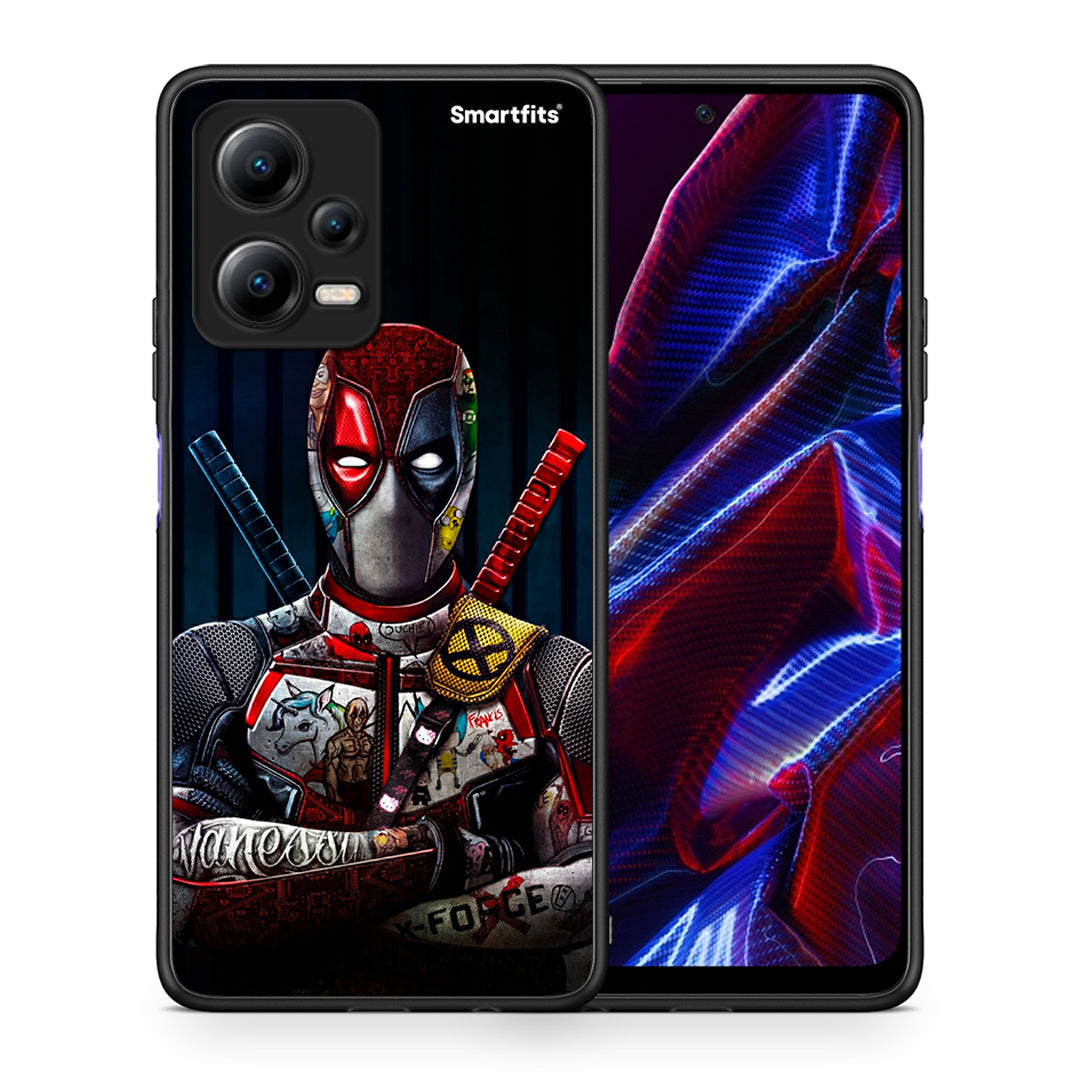 Θήκη Xiaomi Redmi Note 12 5G Funny Guy από τη Smartfits με σχέδιο στο πίσω μέρος και μαύρο περίβλημα | Xiaomi Redmi Note 12 5G Funny Guy Case with Colorful Back and Black Bezels