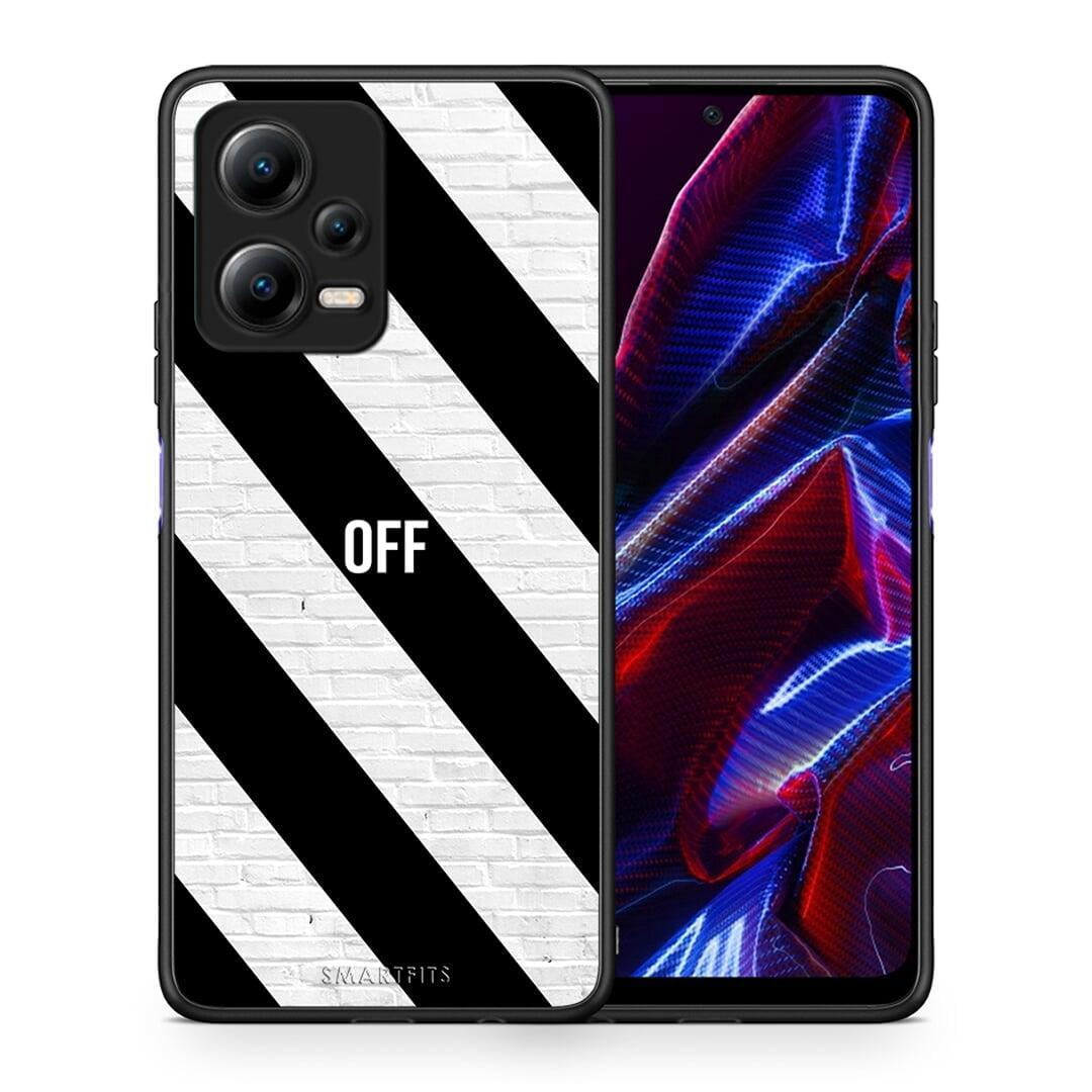 Θήκη Xiaomi Redmi Note 12 5G Get Off από τη Smartfits με σχέδιο στο πίσω μέρος και μαύρο περίβλημα | Xiaomi Redmi Note 12 5G Get Off Case with Colorful Back and Black Bezels