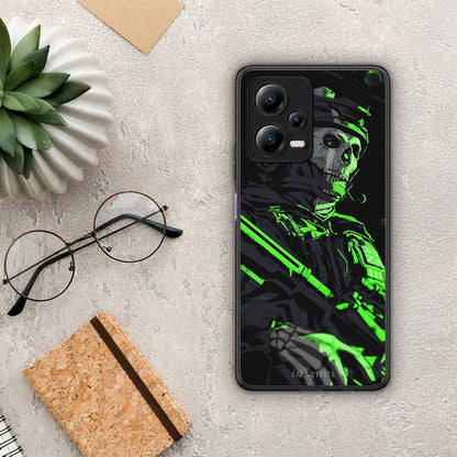 Θήκη Xiaomi Redmi Note 12 5G Green Soldier από τη Smartfits με σχέδιο στο πίσω μέρος και μαύρο περίβλημα | Xiaomi Redmi Note 12 5G Green Soldier Case with Colorful Back and Black Bezels