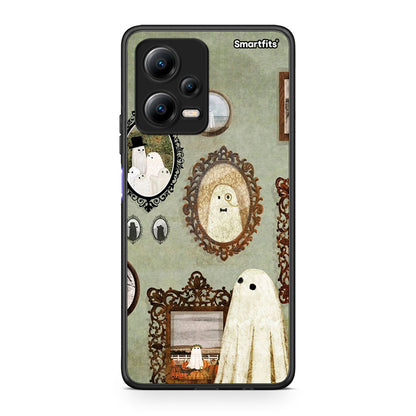 Θήκη Xiaomi Redmi Note 12 5G Halloween Ghost Season από τη Smartfits με σχέδιο στο πίσω μέρος και μαύρο περίβλημα | Xiaomi Redmi Note 12 5G Halloween Ghost Season Case with Colorful Back and Black Bezels