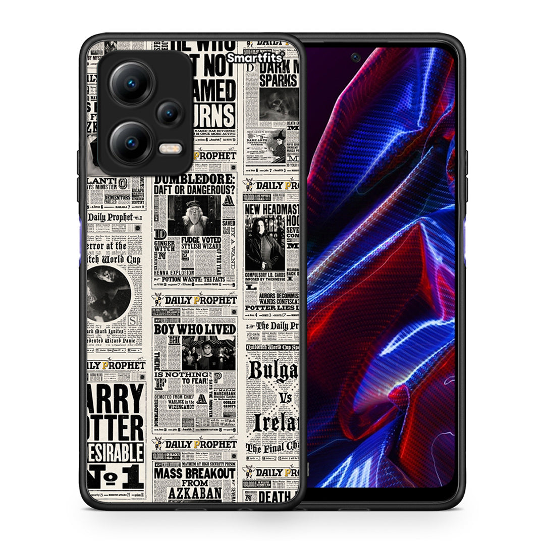 Θήκη Xiaomi Poco X5 5G Dual Harry Paper από τη Smartfits με σχέδιο στο πίσω μέρος και μαύρο περίβλημα | Xiaomi Poco X5 5G Dual Harry Paper Case with Colorful Back and Black Bezels