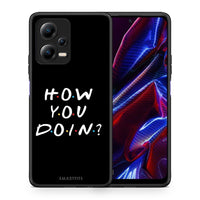 Thumbnail for Θήκη Xiaomi Redmi Note 12 5G How You Doin από τη Smartfits με σχέδιο στο πίσω μέρος και μαύρο περίβλημα | Xiaomi Redmi Note 12 5G How You Doin Case with Colorful Back and Black Bezels