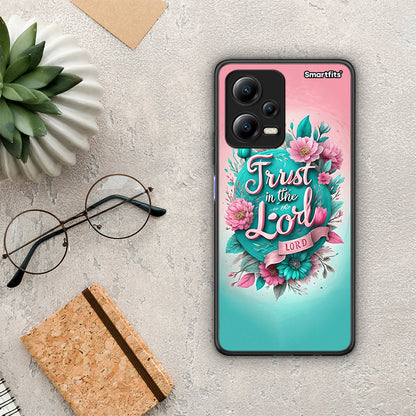 Θήκη Xiaomi Poco X5 5G Dual Lord Trust από τη Smartfits με σχέδιο στο πίσω μέρος και μαύρο περίβλημα | Xiaomi Poco X5 5G Dual Lord Trust Case with Colorful Back and Black Bezels