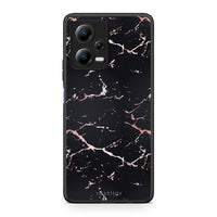 Thumbnail for Θήκη Xiaomi Redmi Note 12 5G Marble Black Rosegold από τη Smartfits με σχέδιο στο πίσω μέρος και μαύρο περίβλημα | Xiaomi Redmi Note 12 5G Marble Black Rosegold Case with Colorful Back and Black Bezels