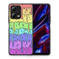 Thumbnail for Θήκη Xiaomi Redmi Note 12 5G Melting Rainbow από τη Smartfits με σχέδιο στο πίσω μέρος και μαύρο περίβλημα | Xiaomi Redmi Note 12 5G Melting Rainbow Case with Colorful Back and Black Bezels