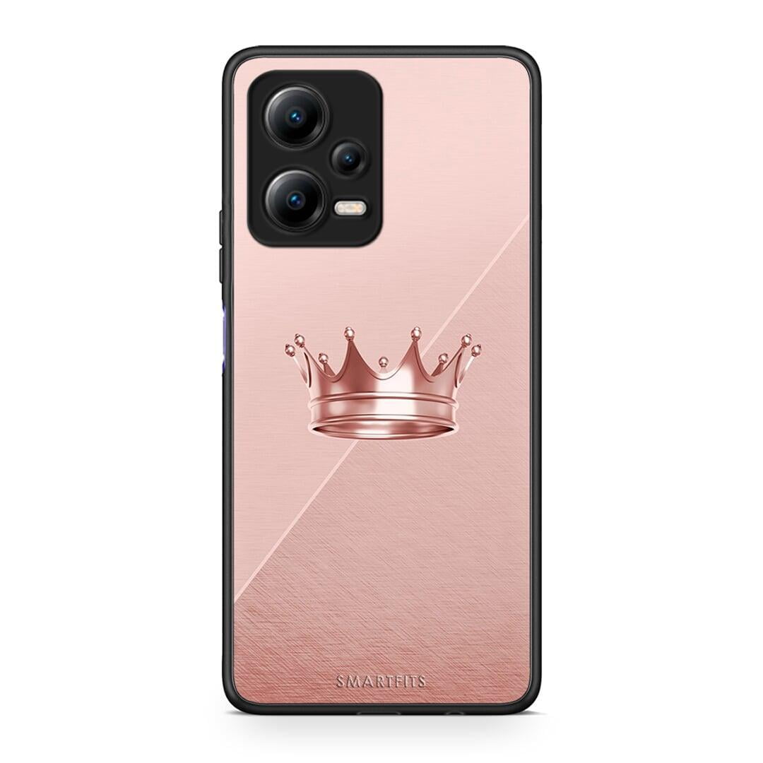 Θήκη Xiaomi Redmi Note 12 5G Minimal Crown από τη Smartfits με σχέδιο στο πίσω μέρος και μαύρο περίβλημα | Xiaomi Redmi Note 12 5G Minimal Crown Case with Colorful Back and Black Bezels