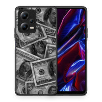 Thumbnail for Θήκη Xiaomi Redmi Note 12 5G Money Dollars από τη Smartfits με σχέδιο στο πίσω μέρος και μαύρο περίβλημα | Xiaomi Redmi Note 12 5G Money Dollars Case with Colorful Back and Black Bezels