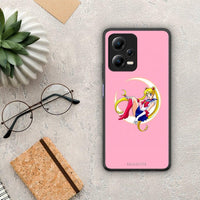 Thumbnail for Θήκη Xiaomi Redmi Note 12 5G Moon Girl από τη Smartfits με σχέδιο στο πίσω μέρος και μαύρο περίβλημα | Xiaomi Redmi Note 12 5G Moon Girl Case with Colorful Back and Black Bezels