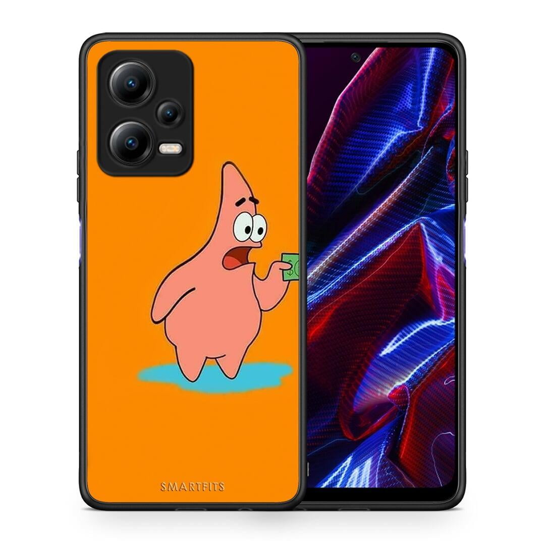 Θήκη Xiaomi Redmi Note 12 5G No Money 1 από τη Smartfits με σχέδιο στο πίσω μέρος και μαύρο περίβλημα | Xiaomi Redmi Note 12 5G No Money 1 Case with Colorful Back and Black Bezels