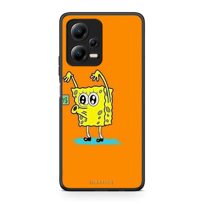 Θήκη Xiaomi Redmi Note 12 5G No Money 2 από τη Smartfits με σχέδιο στο πίσω μέρος και μαύρο περίβλημα | Xiaomi Redmi Note 12 5G No Money 2 Case with Colorful Back and Black Bezels