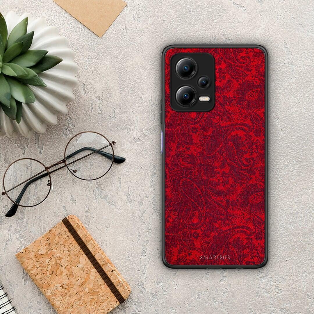 Θήκη Xiaomi Redmi Note 12 5G Paisley Cashmere από τη Smartfits με σχέδιο στο πίσω μέρος και μαύρο περίβλημα | Xiaomi Redmi Note 12 5G Paisley Cashmere Case with Colorful Back and Black Bezels