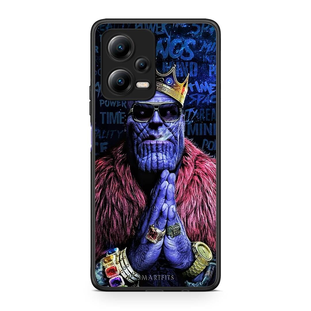 Θήκη Xiaomi Redmi Note 12 5G PopArt Thanos από τη Smartfits με σχέδιο στο πίσω μέρος και μαύρο περίβλημα | Xiaomi Redmi Note 12 5G PopArt Thanos Case with Colorful Back and Black Bezels