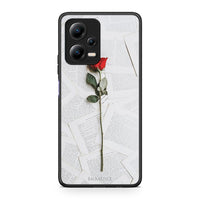 Thumbnail for Θήκη Xiaomi Redmi Note 12 5G Red Rose από τη Smartfits με σχέδιο στο πίσω μέρος και μαύρο περίβλημα | Xiaomi Redmi Note 12 5G Red Rose Case with Colorful Back and Black Bezels