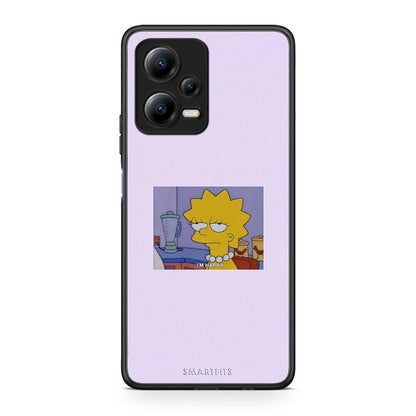 Θήκη Xiaomi Redmi Note 12 5G So Happy από τη Smartfits με σχέδιο στο πίσω μέρος και μαύρο περίβλημα | Xiaomi Redmi Note 12 5G So Happy Case with Colorful Back and Black Bezels