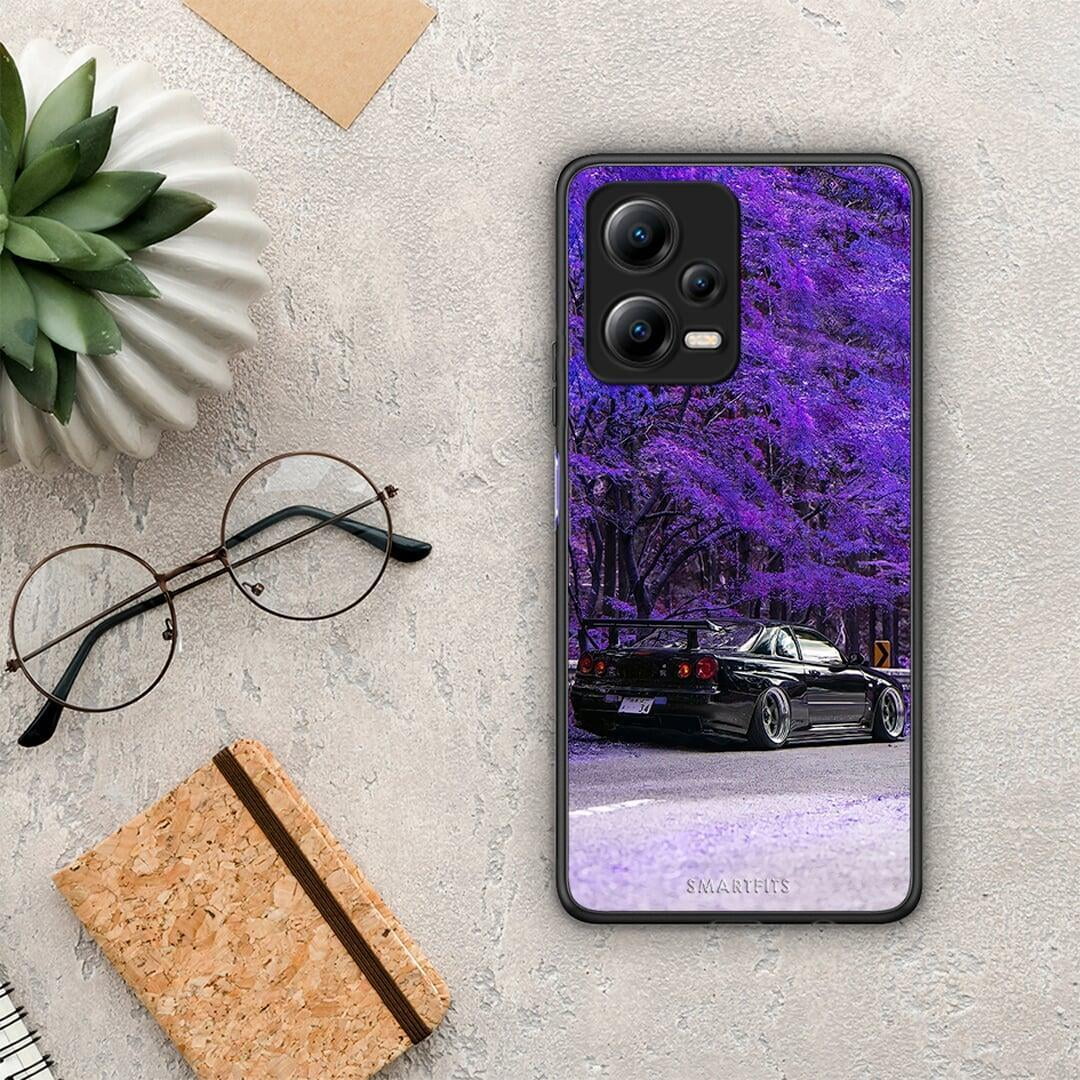 Θήκη Xiaomi Redmi Note 12 5G Super Car από τη Smartfits με σχέδιο στο πίσω μέρος και μαύρο περίβλημα | Xiaomi Redmi Note 12 5G Super Car Case with Colorful Back and Black Bezels