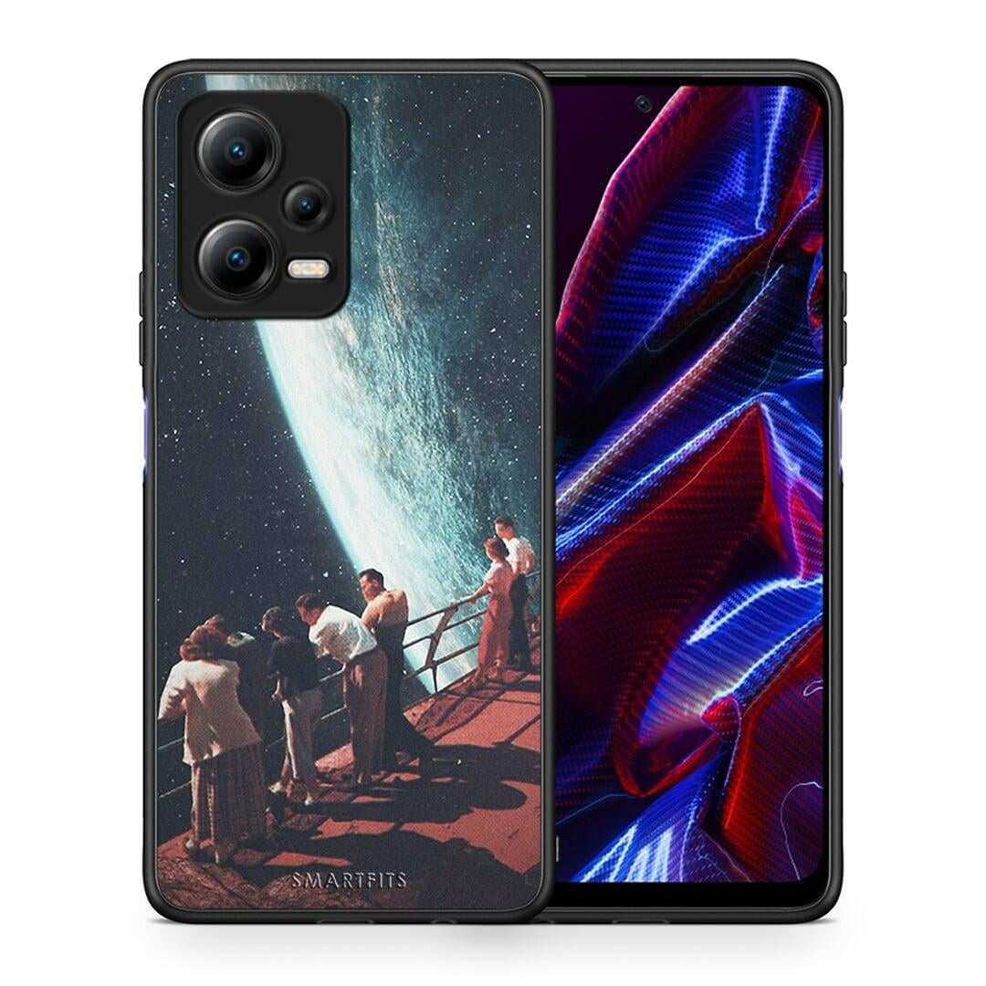 Θήκη Xiaomi Redmi Note 12 5G Surreal View από τη Smartfits με σχέδιο στο πίσω μέρος και μαύρο περίβλημα | Xiaomi Redmi Note 12 5G Surreal View Case with Colorful Back and Black Bezels