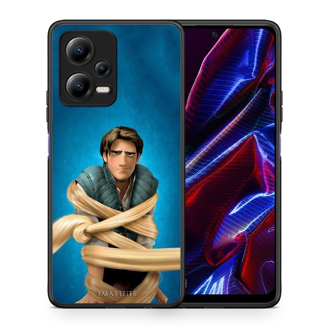 Θήκη Xiaomi Redmi Note 12 5G Tangled 1 από τη Smartfits με σχέδιο στο πίσω μέρος και μαύρο περίβλημα | Xiaomi Redmi Note 12 5G Tangled 1 Case with Colorful Back and Black Bezels