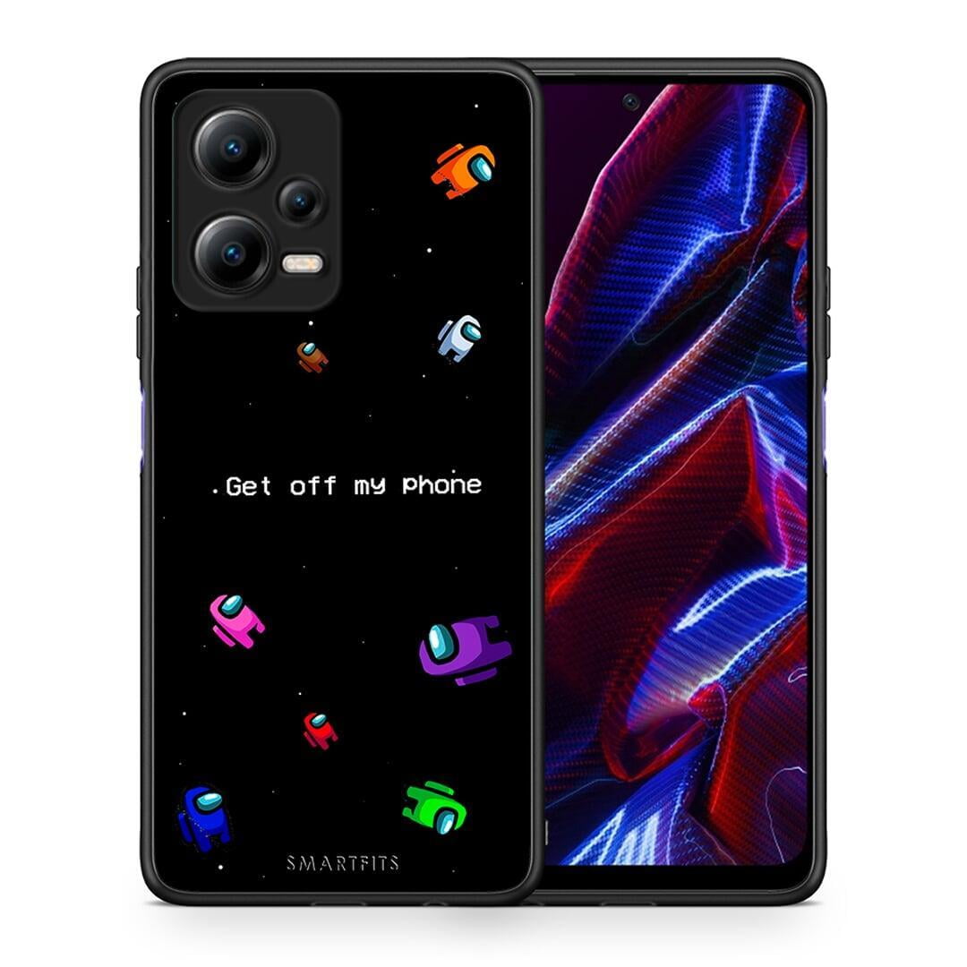 Θήκη Xiaomi Redmi Note 12 5G Text AFK από τη Smartfits με σχέδιο στο πίσω μέρος και μαύρο περίβλημα | Xiaomi Redmi Note 12 5G Text AFK Case with Colorful Back and Black Bezels