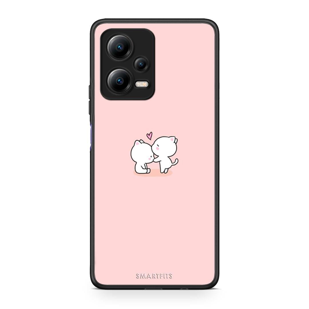 Θήκη Xiaomi Redmi Note 12 5G Valentine Love από τη Smartfits με σχέδιο στο πίσω μέρος και μαύρο περίβλημα | Xiaomi Redmi Note 12 5G Valentine Love Case with Colorful Back and Black Bezels