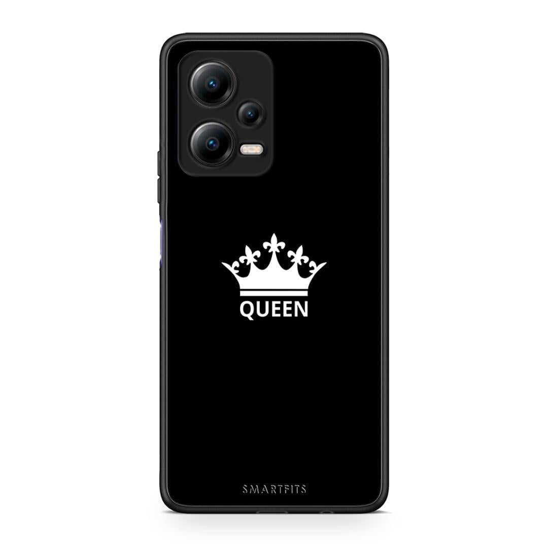 Θήκη Xiaomi Redmi Note 12 5G Valentine Queen από τη Smartfits με σχέδιο στο πίσω μέρος και μαύρο περίβλημα | Xiaomi Redmi Note 12 5G Valentine Queen Case with Colorful Back and Black Bezels