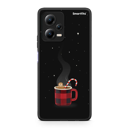 Θήκη Xiaomi Redmi Note 12 5G Xmas Bathing από τη Smartfits με σχέδιο στο πίσω μέρος και μαύρο περίβλημα | Xiaomi Redmi Note 12 5G Xmas Bathing Case with Colorful Back and Black Bezels