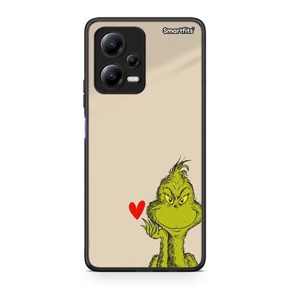 Θήκη Xiaomi Redmi Note 12 5G Xmas Grinch από τη Smartfits με σχέδιο στο πίσω μέρος και μαύρο περίβλημα | Xiaomi Redmi Note 12 5G Xmas Grinch Case with Colorful Back and Black Bezels