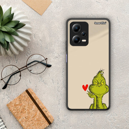 Θήκη Xiaomi Redmi Note 12 5G Xmas Grinch από τη Smartfits με σχέδιο στο πίσω μέρος και μαύρο περίβλημα | Xiaomi Redmi Note 12 5G Xmas Grinch Case with Colorful Back and Black Bezels