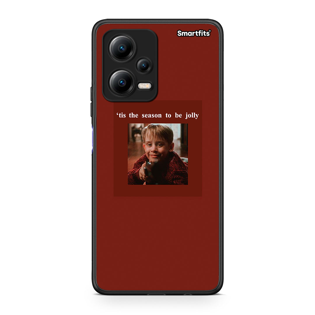 Θήκη Xiaomi Redmi Note 12 5G Xmas Ultimate Spirit από τη Smartfits με σχέδιο στο πίσω μέρος και μαύρο περίβλημα | Xiaomi Redmi Note 12 5G Xmas Ultimate Spirit Case with Colorful Back and Black Bezels