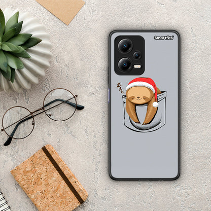 Θήκη Xiaomi Redmi Note 12 5G Xmas Zzzz από τη Smartfits με σχέδιο στο πίσω μέρος και μαύρο περίβλημα | Xiaomi Redmi Note 12 5G Xmas Zzzz Case with Colorful Back and Black Bezels