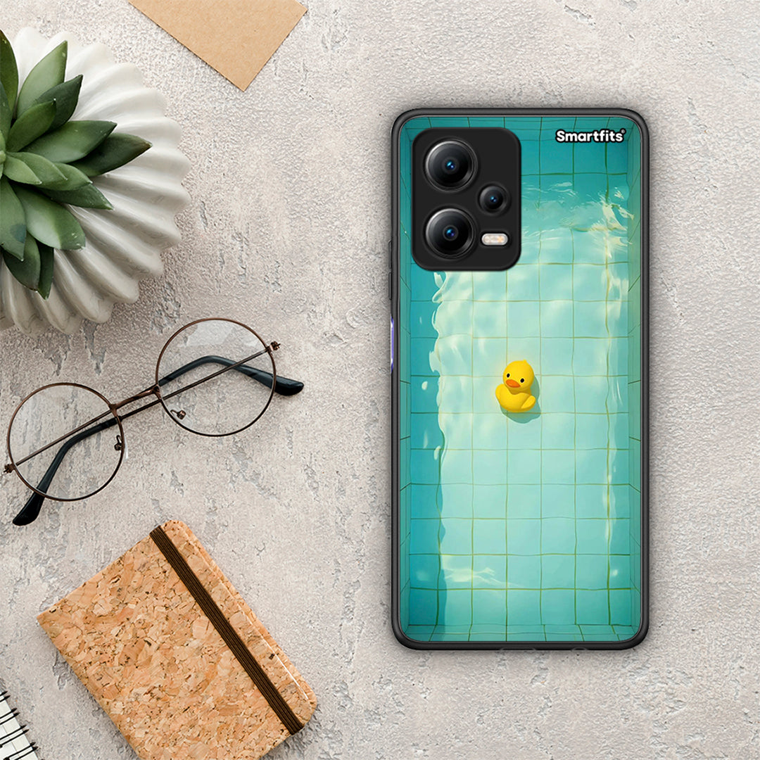 Θήκη Xiaomi Poco X5 5G Dual Yellow Duck από τη Smartfits με σχέδιο στο πίσω μέρος και μαύρο περίβλημα | Xiaomi Poco X5 5G Dual Yellow Duck Case with Colorful Back and Black Bezels