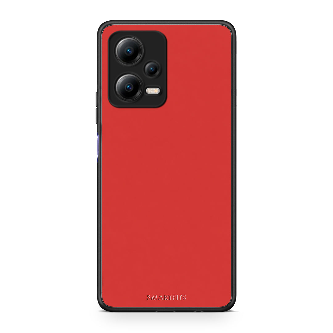 Θήκη Xiaomi Redmi Note 12 5G Poppy Red από τη Smartfits με σχέδιο στο πίσω μέρος και μαύρο περίβλημα | Xiaomi Redmi Note 12 5G Poppy Red case with colorful back and black bezels