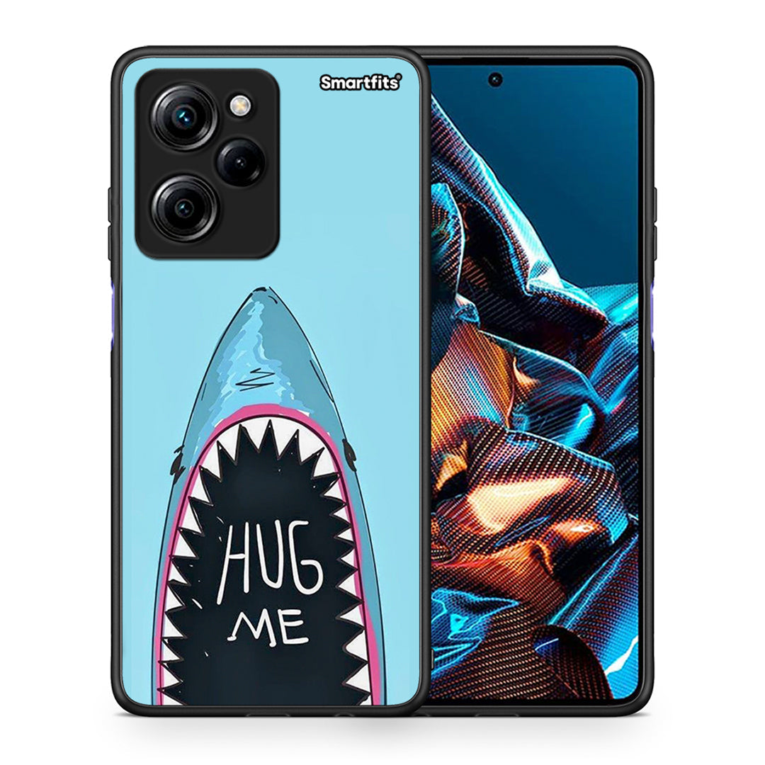 Θήκη Xiaomi Poco X5 Pro 5G Dual Hug Me από τη Smartfits με σχέδιο στο πίσω μέρος και μαύρο περίβλημα | Xiaomi Poco X5 Pro 5G Dual Hug Me Case with Colorful Back and Black Bezels