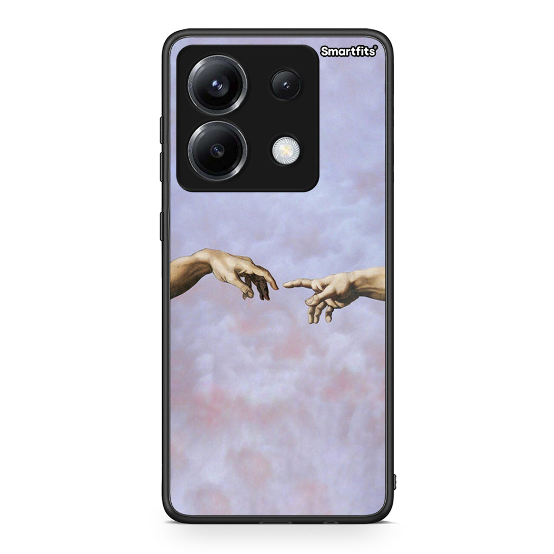Xiaomi Poco X6 Adam Hand θήκη από τη Smartfits με σχέδιο στο πίσω μέρος και μαύρο περίβλημα | Smartphone case with colorful back and black bezels by Smartfits
