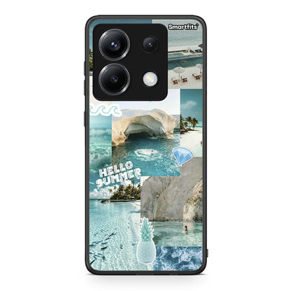 Xiaomi Poco X6 Aesthetic Summer Θήκη από τη Smartfits με σχέδιο στο πίσω μέρος και μαύρο περίβλημα | Smartphone case with colorful back and black bezels by Smartfits