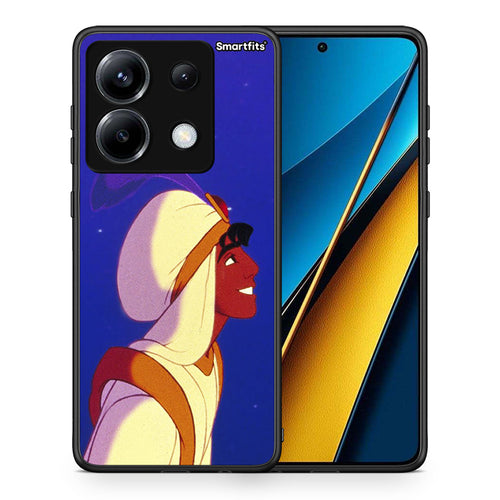 Θήκη Xiaomi Poco X6 Alladin And Jasmine Love 1 από τη Smartfits με σχέδιο στο πίσω μέρος και μαύρο περίβλημα | Xiaomi Poco X6 Alladin And Jasmine Love 1 case with colorful back and black bezels