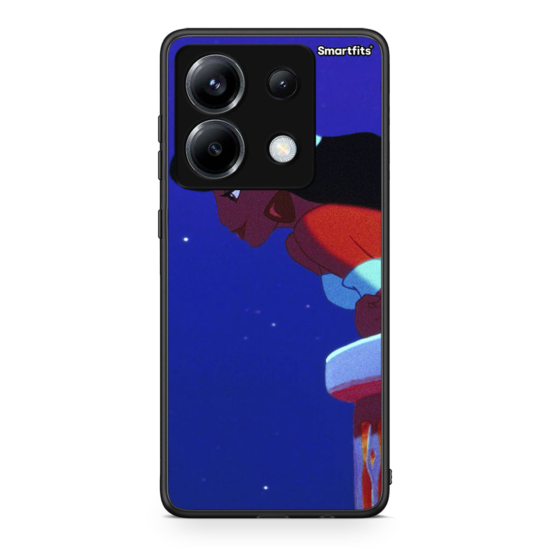 Xiaomi Poco X6 Alladin And Jasmine Love 2 θήκη από τη Smartfits με σχέδιο στο πίσω μέρος και μαύρο περίβλημα | Smartphone case with colorful back and black bezels by Smartfits
