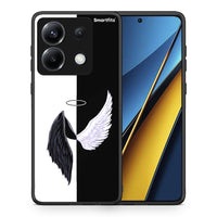 Thumbnail for Θήκη Xiaomi Poco X6 Angels Demons από τη Smartfits με σχέδιο στο πίσω μέρος και μαύρο περίβλημα | Xiaomi Poco X6 Angels Demons case with colorful back and black bezels