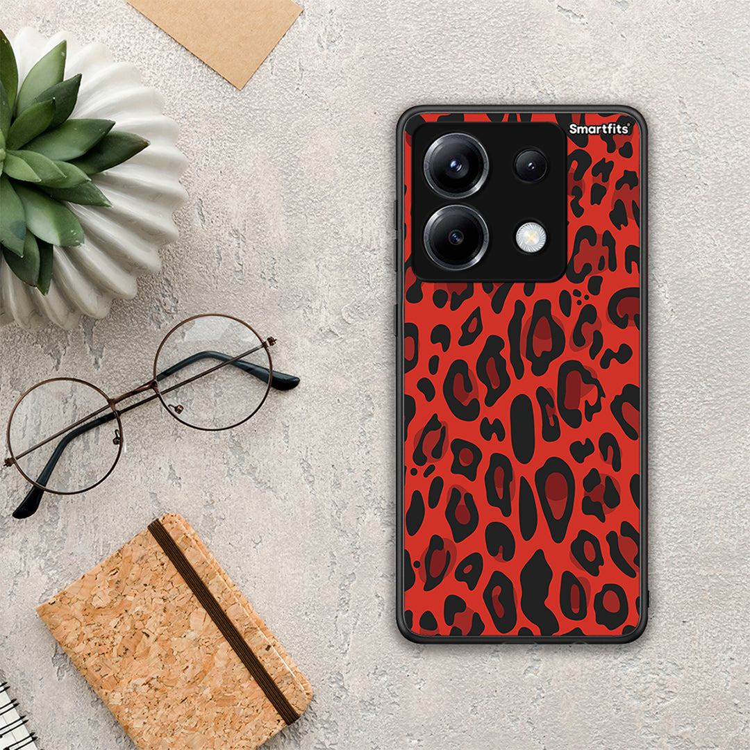 Animal Red Leopard - Xiaomi Poco X6 θήκη
