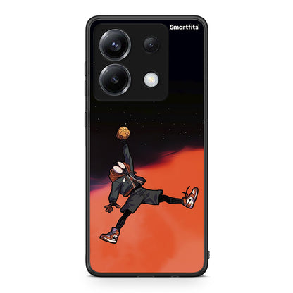 Xiaomi Poco X6 Basketball Hero θήκη από τη Smartfits με σχέδιο στο πίσω μέρος και μαύρο περίβλημα | Smartphone case with colorful back and black bezels by Smartfits