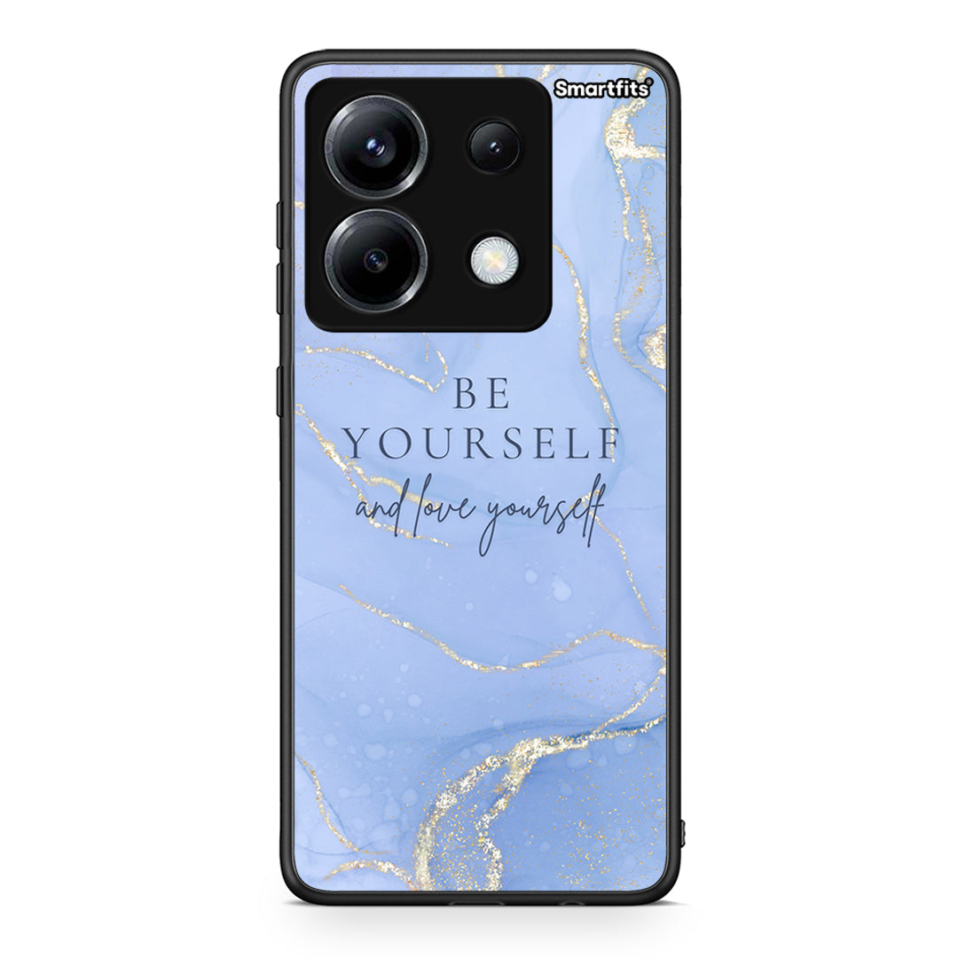 Xiaomi Poco X6 Be Yourself θήκη από τη Smartfits με σχέδιο στο πίσω μέρος και μαύρο περίβλημα | Smartphone case with colorful back and black bezels by Smartfits