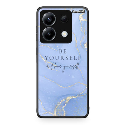 Xiaomi Poco X6 Be Yourself θήκη από τη Smartfits με σχέδιο στο πίσω μέρος και μαύρο περίβλημα | Smartphone case with colorful back and black bezels by Smartfits