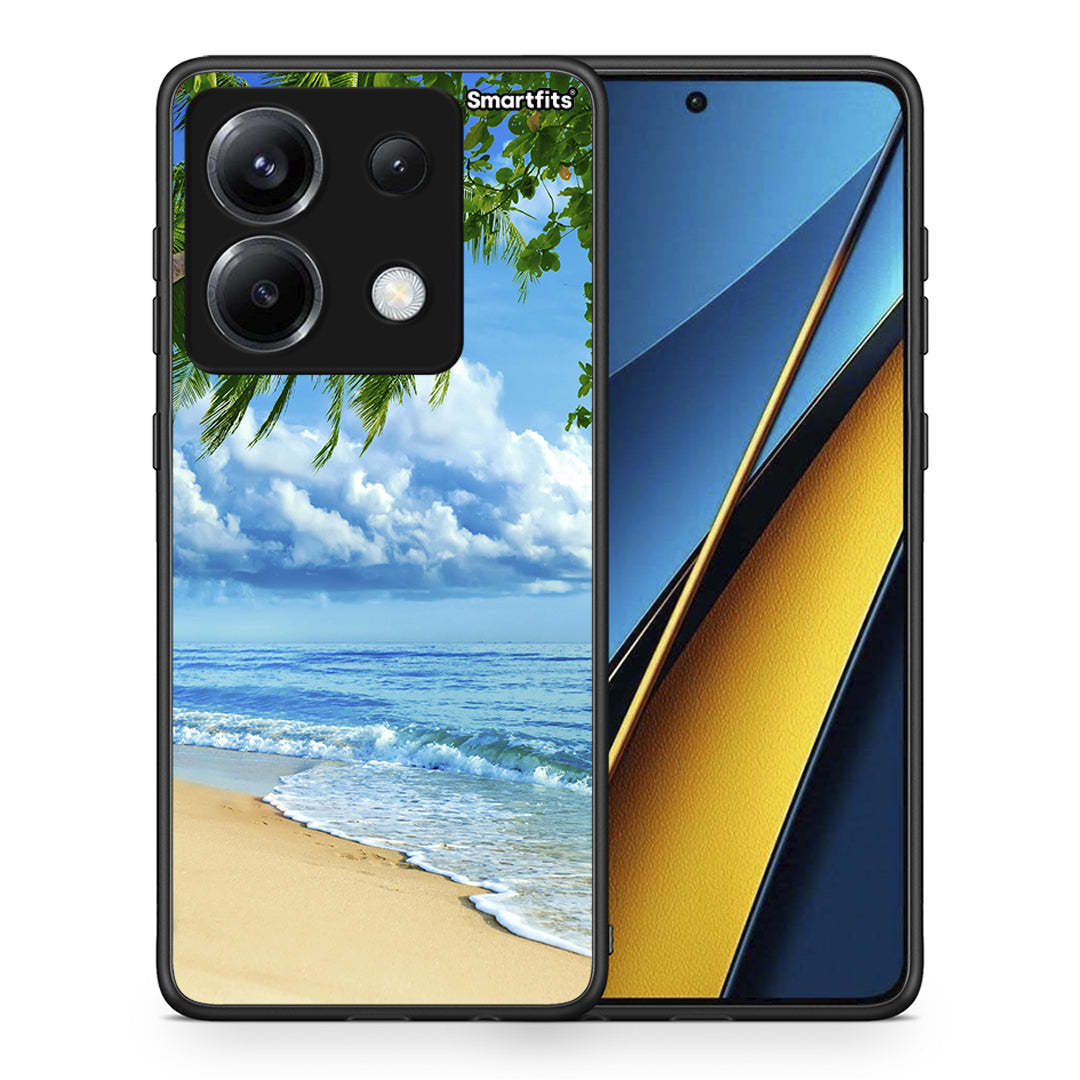 Θήκη Xiaomi Poco X6 Beautiful Beach από τη Smartfits με σχέδιο στο πίσω μέρος και μαύρο περίβλημα | Xiaomi Poco X6 Beautiful Beach case with colorful back and black bezels