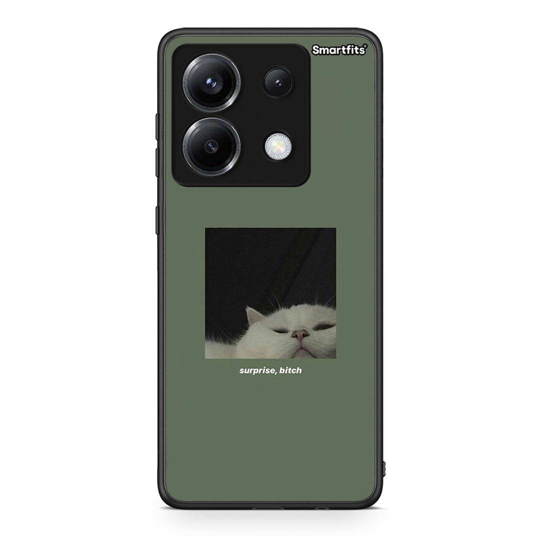 Xiaomi Poco X6 Bitch Surprise θήκη από τη Smartfits με σχέδιο στο πίσω μέρος και μαύρο περίβλημα | Smartphone case with colorful back and black bezels by Smartfits